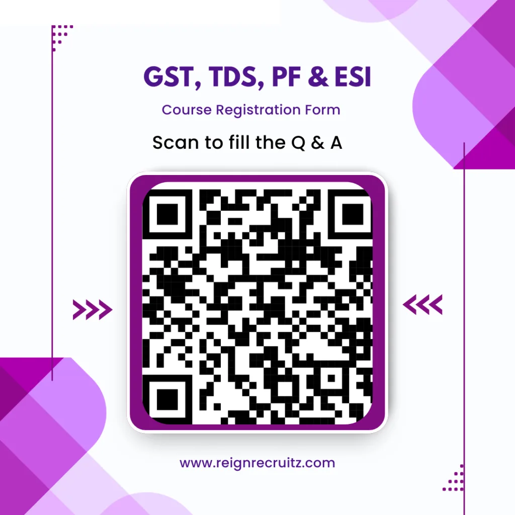 GST, TDS, PF, ESI Course